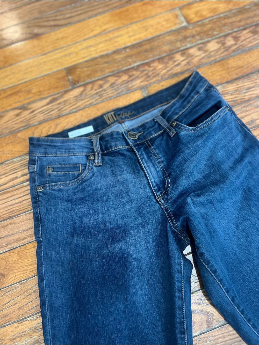 Kut from the Kloth Deep Indigo Straight-Leg Jeans - Picture 10 of 16